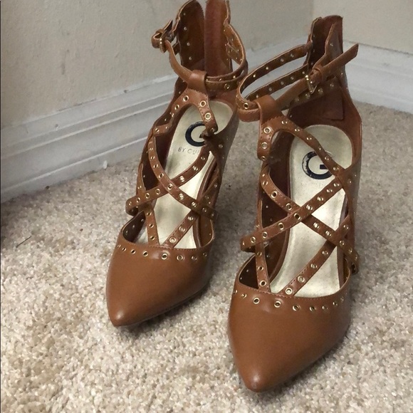 G by Guess Shoes -Leather Pointed Toe heel - Picture 1 of 4